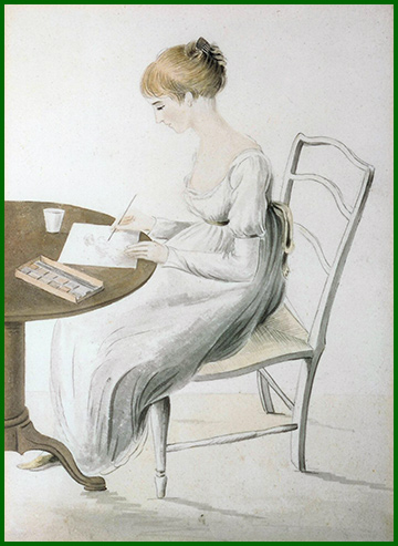 Fanny Knight by Cassandra Austen